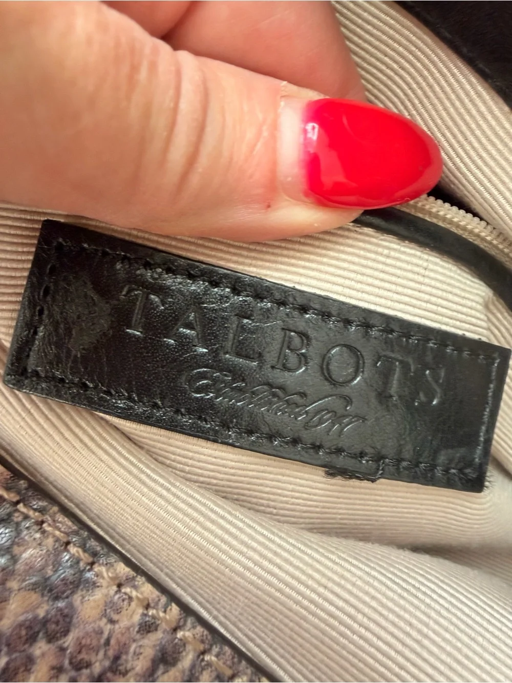 Talbots Black Leather Double Compartment Satchel Jeweled Brooch Shoulder Bag